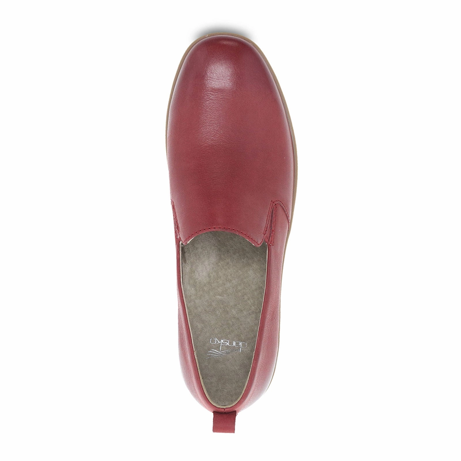 Dansko Linley Slip On (Women) - Red Burnished Calf Stylish and Comfortable Vibrant Waist