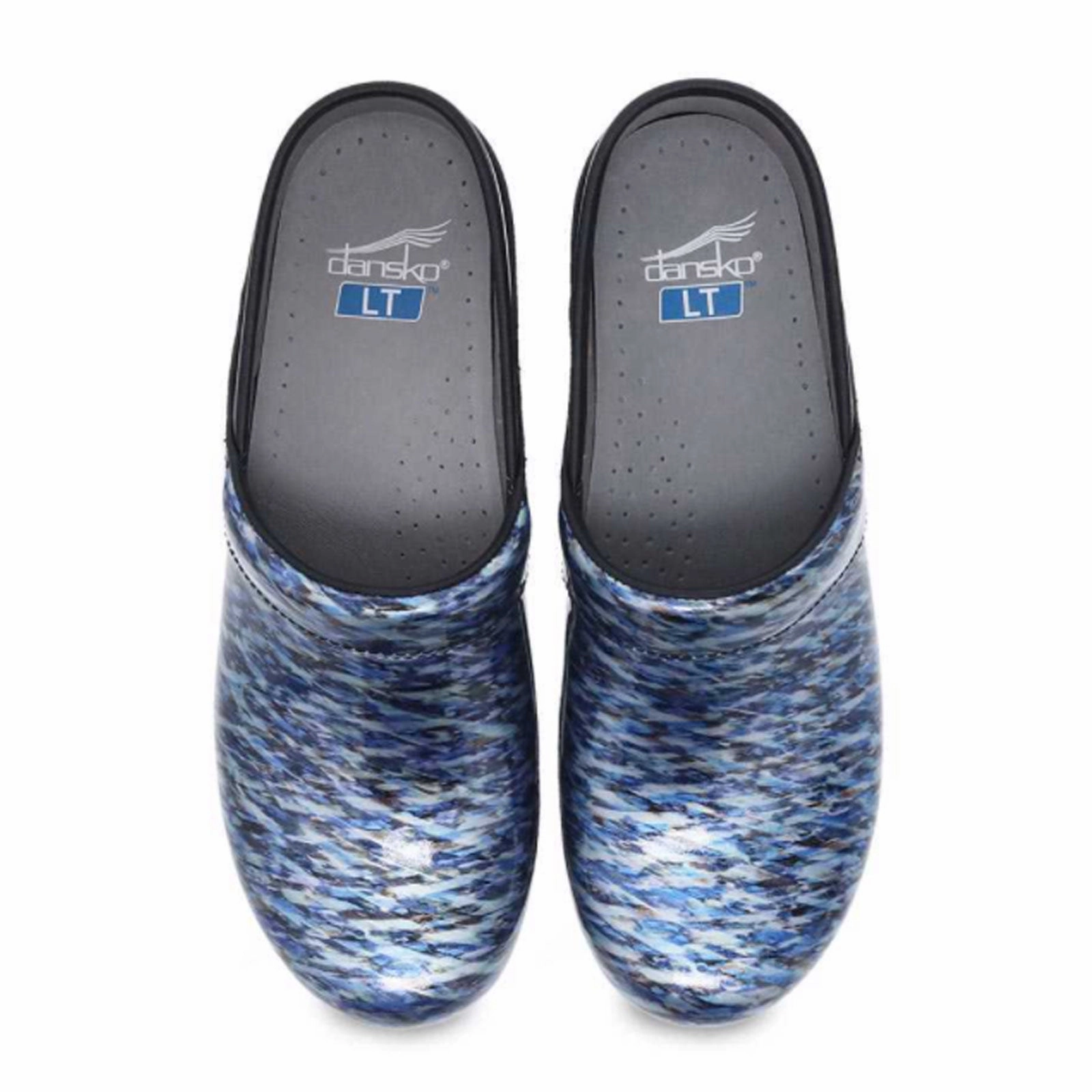 Sophisticated Waistband Fit Dansko LT Pro Clog (Women) - Blue Waves Patent