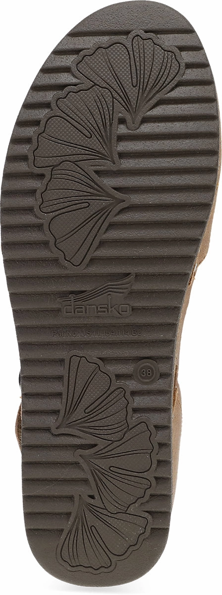 Soft Insole Wide Base Platform DANSKO MAE TAN