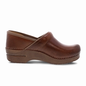 Flattering and Effortless Quiet Luxury Dansko Professional Clog (Women) - Saddle Full Grain