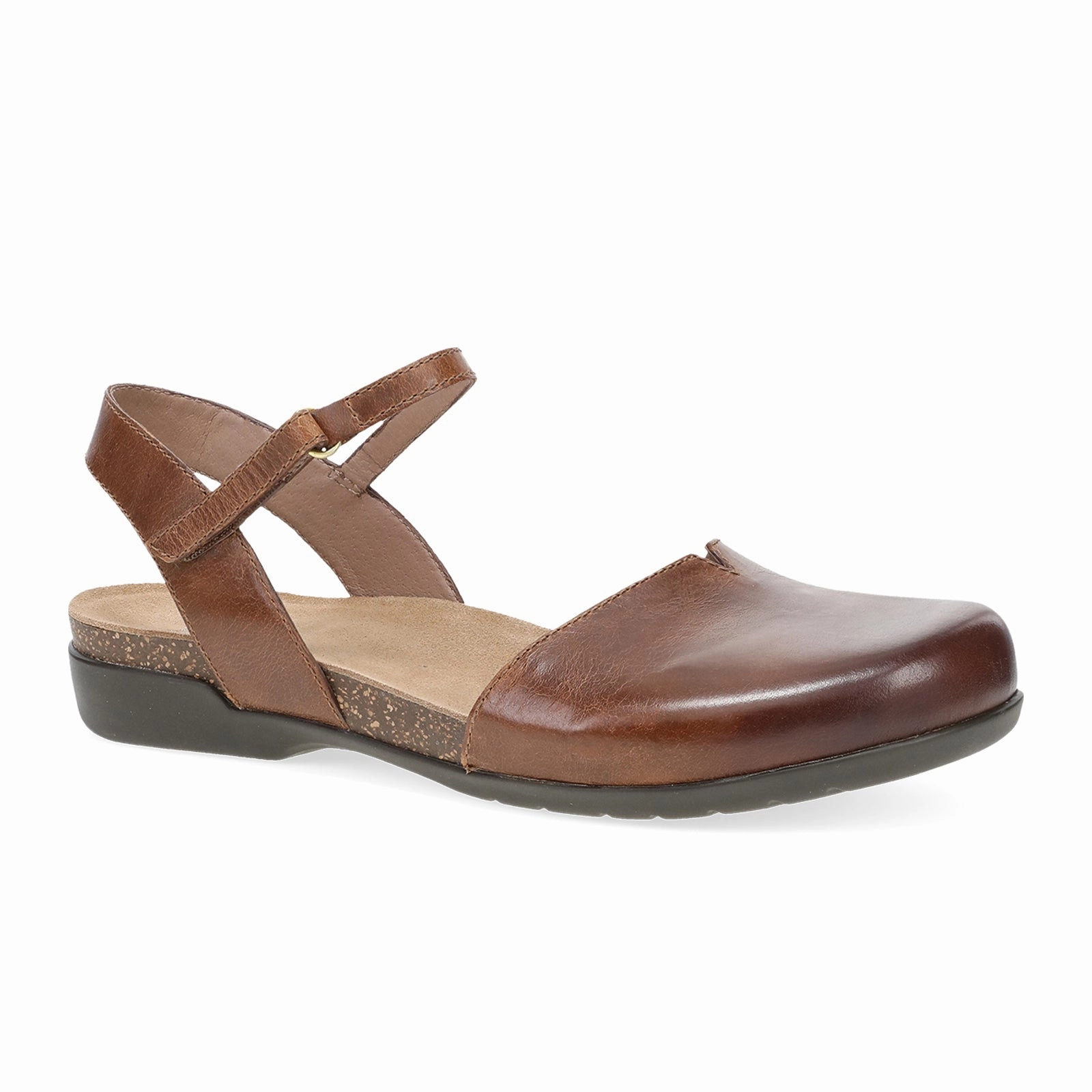 Dansko Rowan Backstrap Sandal (Women) - Tan Waxy Burnished Smart Tailoring