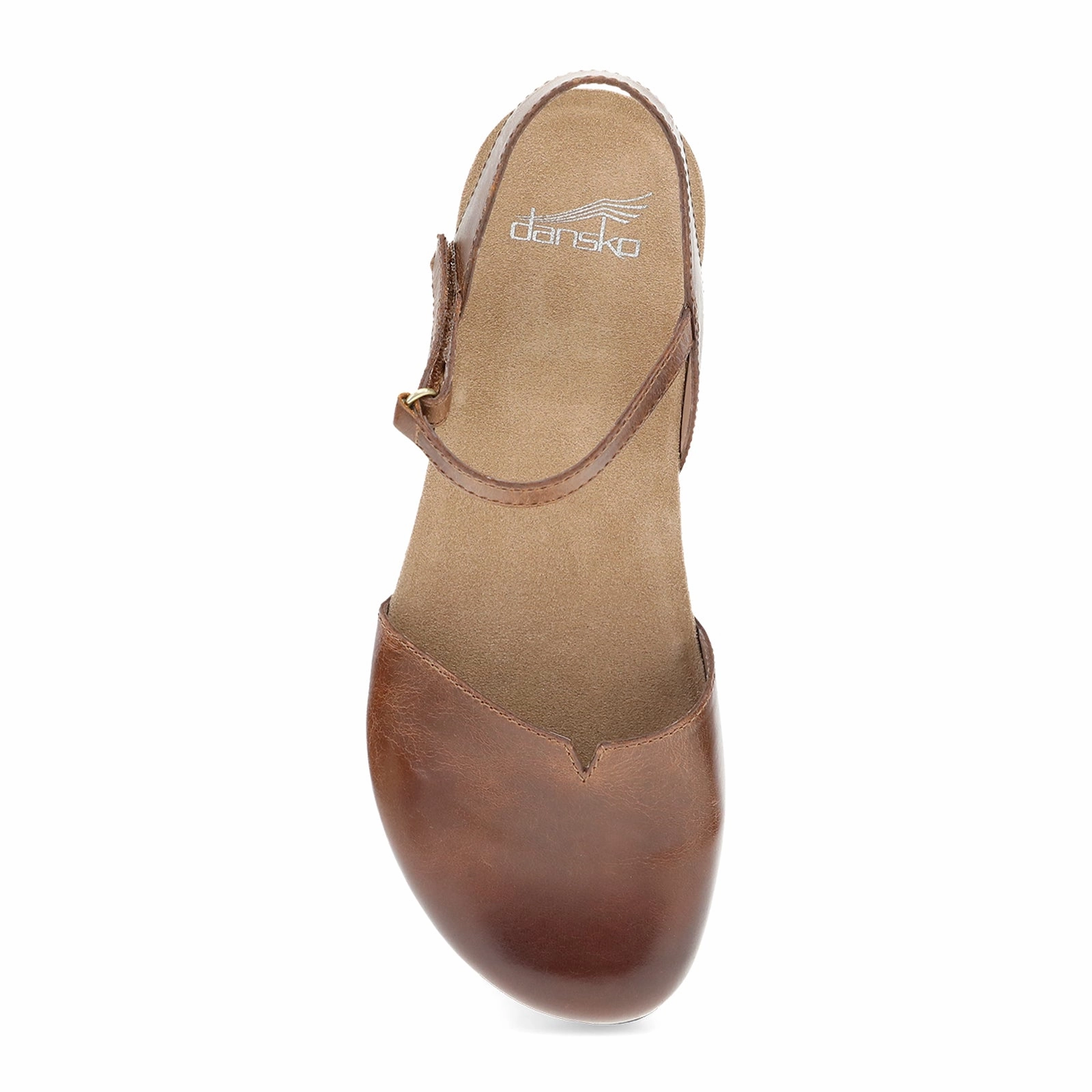 Dansko Rowan Backstrap Sandal (Women) - Tan Waxy Burnished Fashion Essential Breathable Design