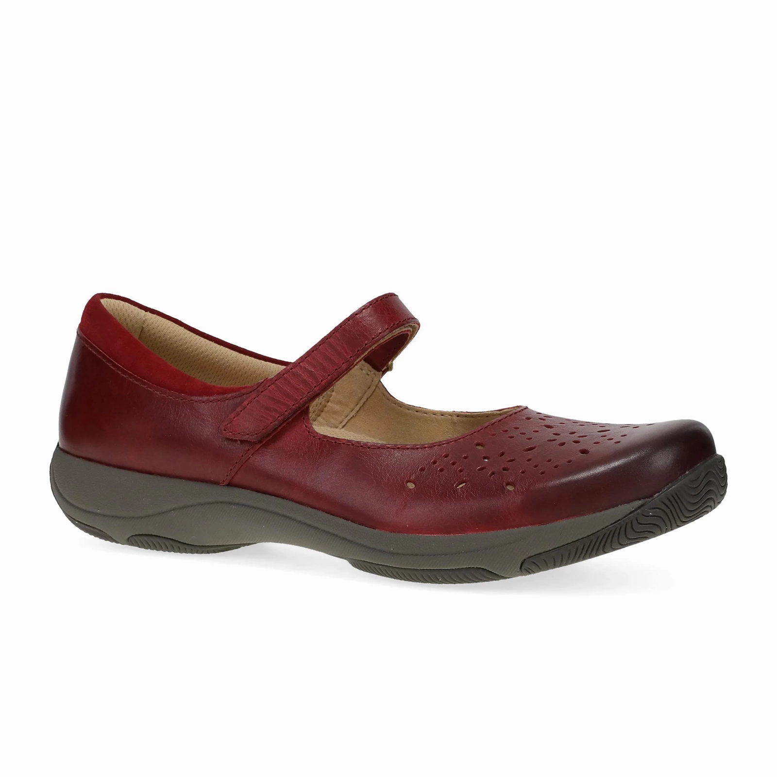 Dansko Stacy Mary Jane (Women) - Red Waxy Burnished Work Chic