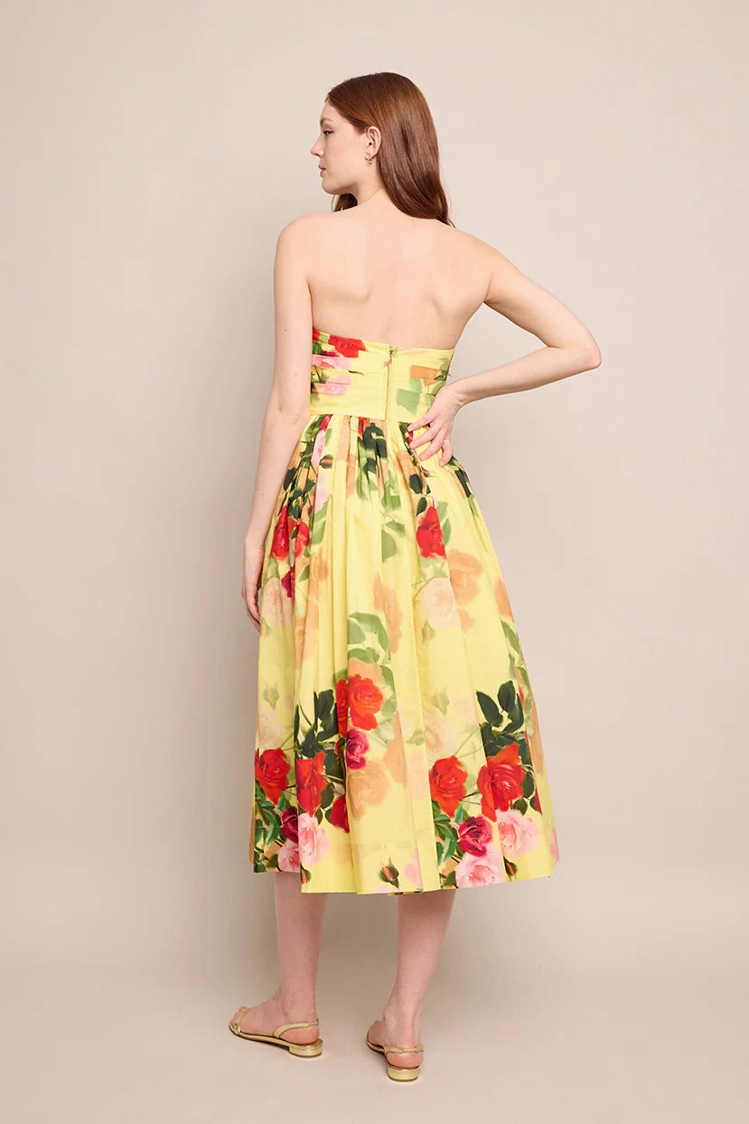 Unique Cut All-Occasion Wear Daria Dress in Le Rose Yellow