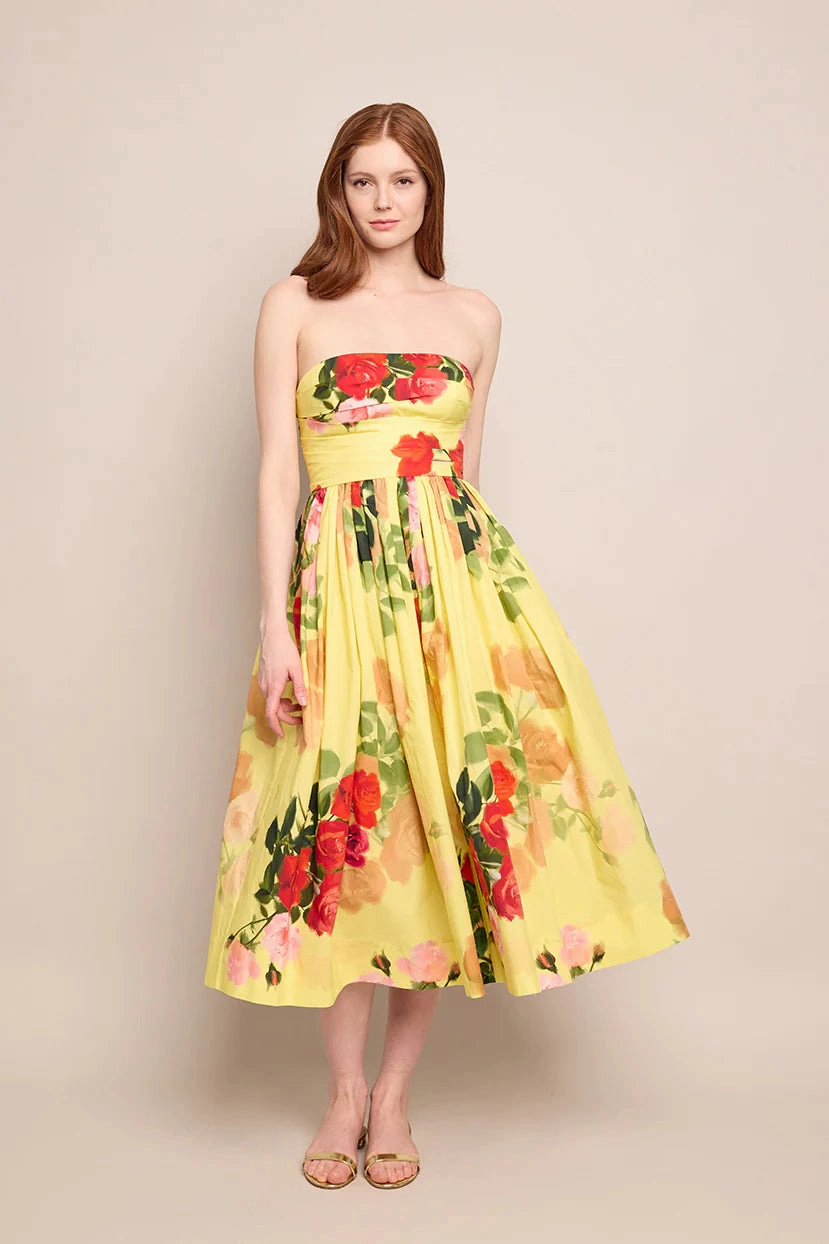 TaglessDesign Daria Dress in Le Rose Yellow