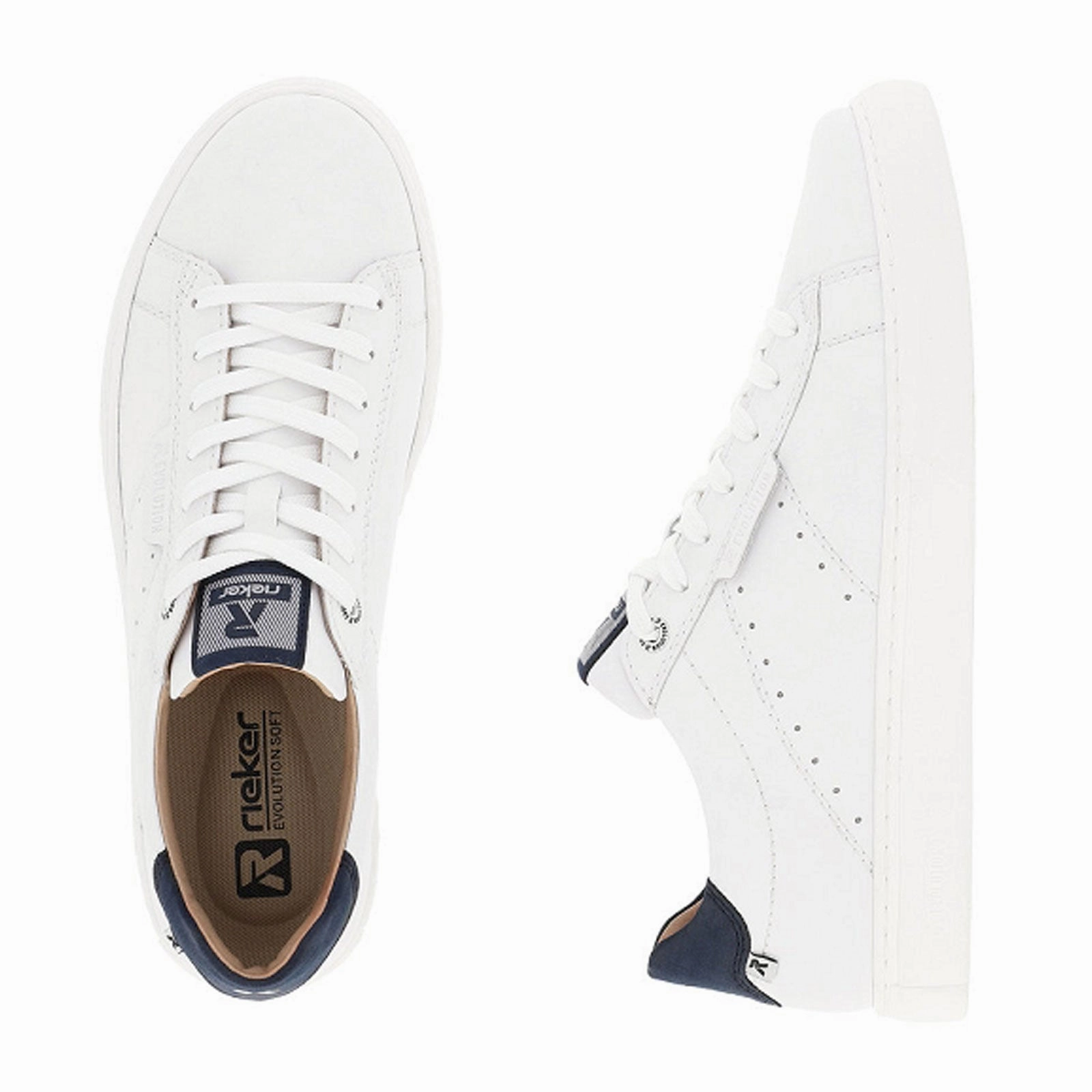 Rieker R-Evolution Nash U0704 Sneaker (Men) - Weiss/Ozean Night Party Simple Mood