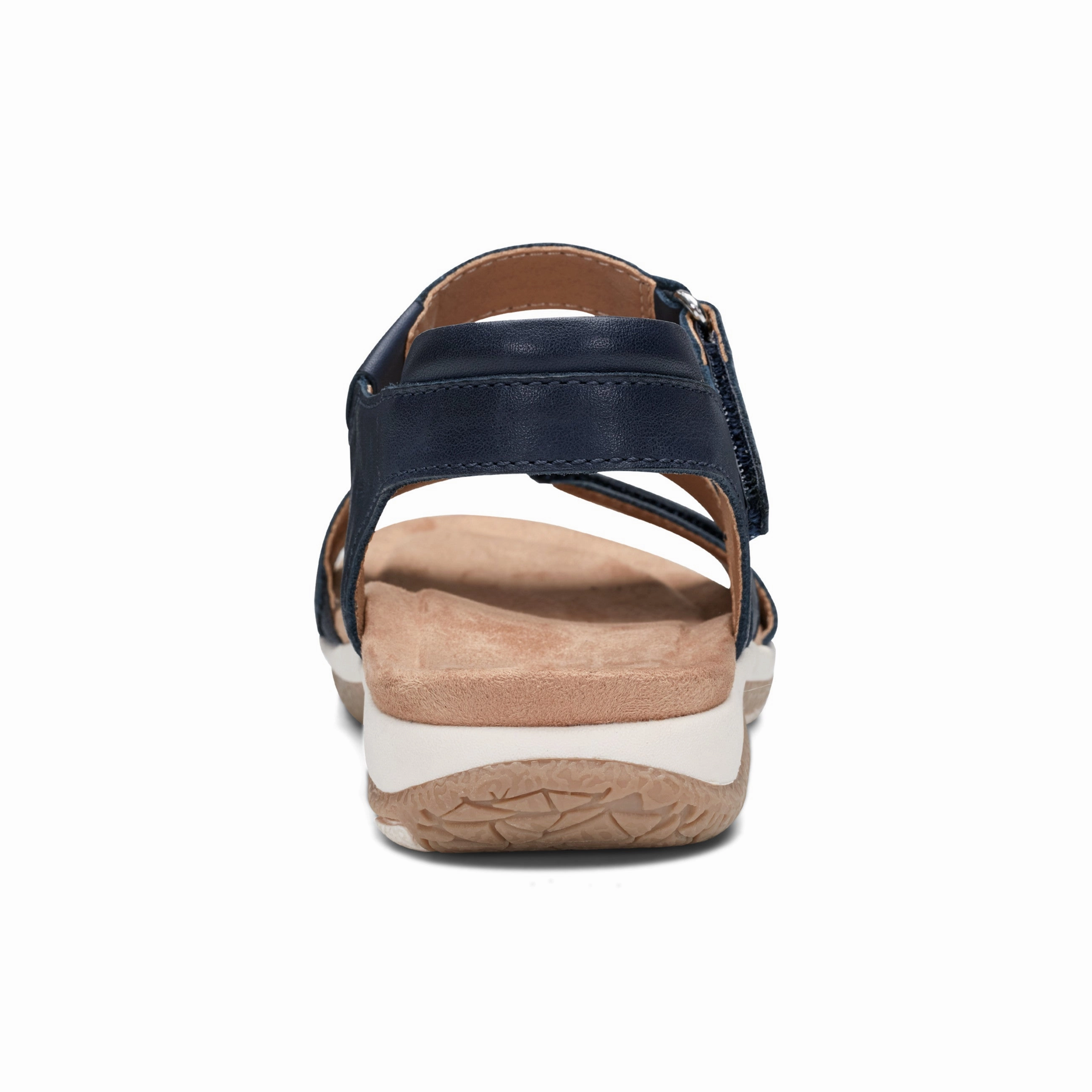 Sureal Casual Strappy Round Toe Flat Sandals Built-In Lining