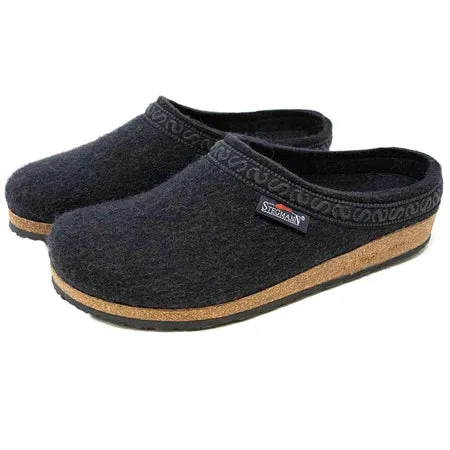 STEGMANN ORIGINAL 108 WOOL CLOG - GRAPHITE - MEN'S Sculpted cushioning adults - specific functions