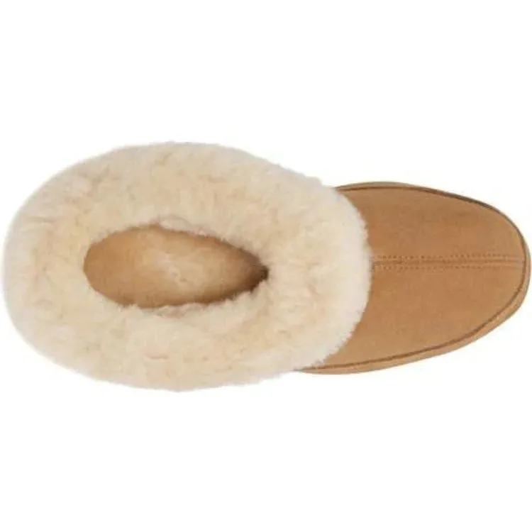equitable ACORN WOMEN'S OH EWE SHEARLING SLIPPERS - WALNUT