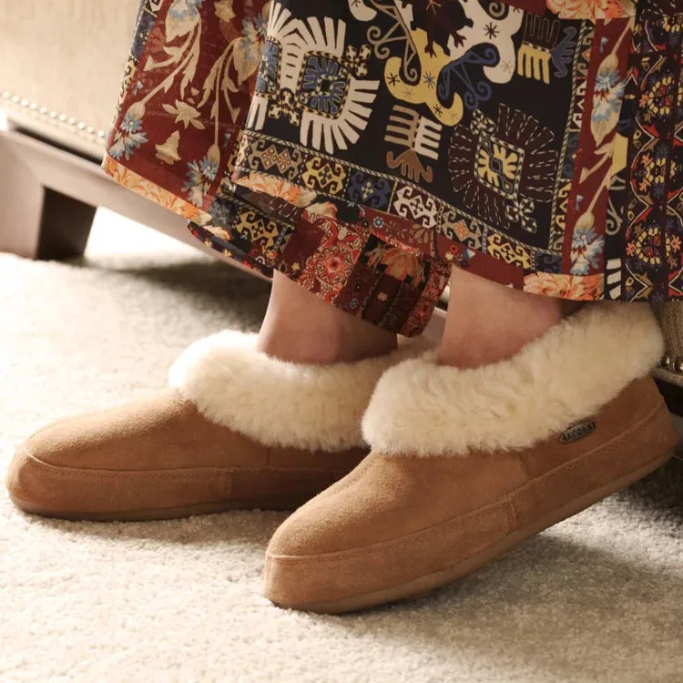 Soft foam padding ACORN WOMEN'S OH EWE SHEARLING SLIPPERS - WALNUT