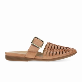 LayeredHemline Dansko Leilani Flat (Women) - Light Tan Burnished Nappa