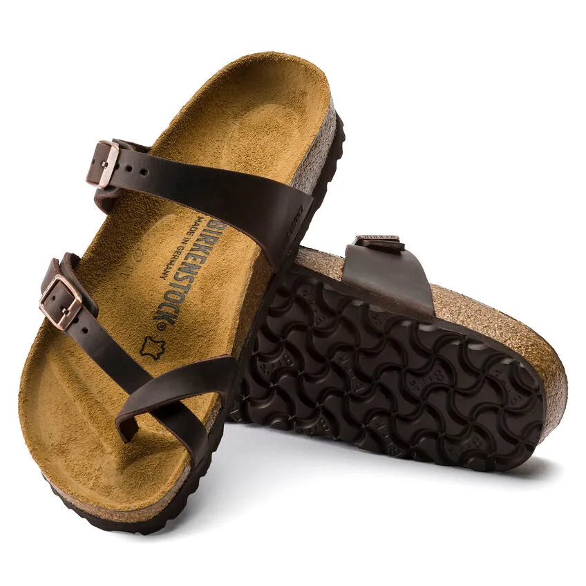 BIRKENSTOCK MAYARI - HABANA OILED LEATHER Hyper Compression Sole High Impact Cushioning