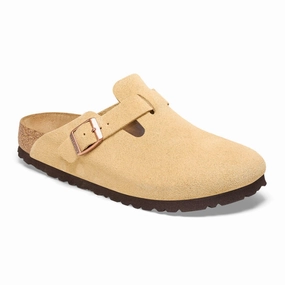 Birkenstock Boston Narrow Clog (Women) - Latte Cream Suede spring fresh