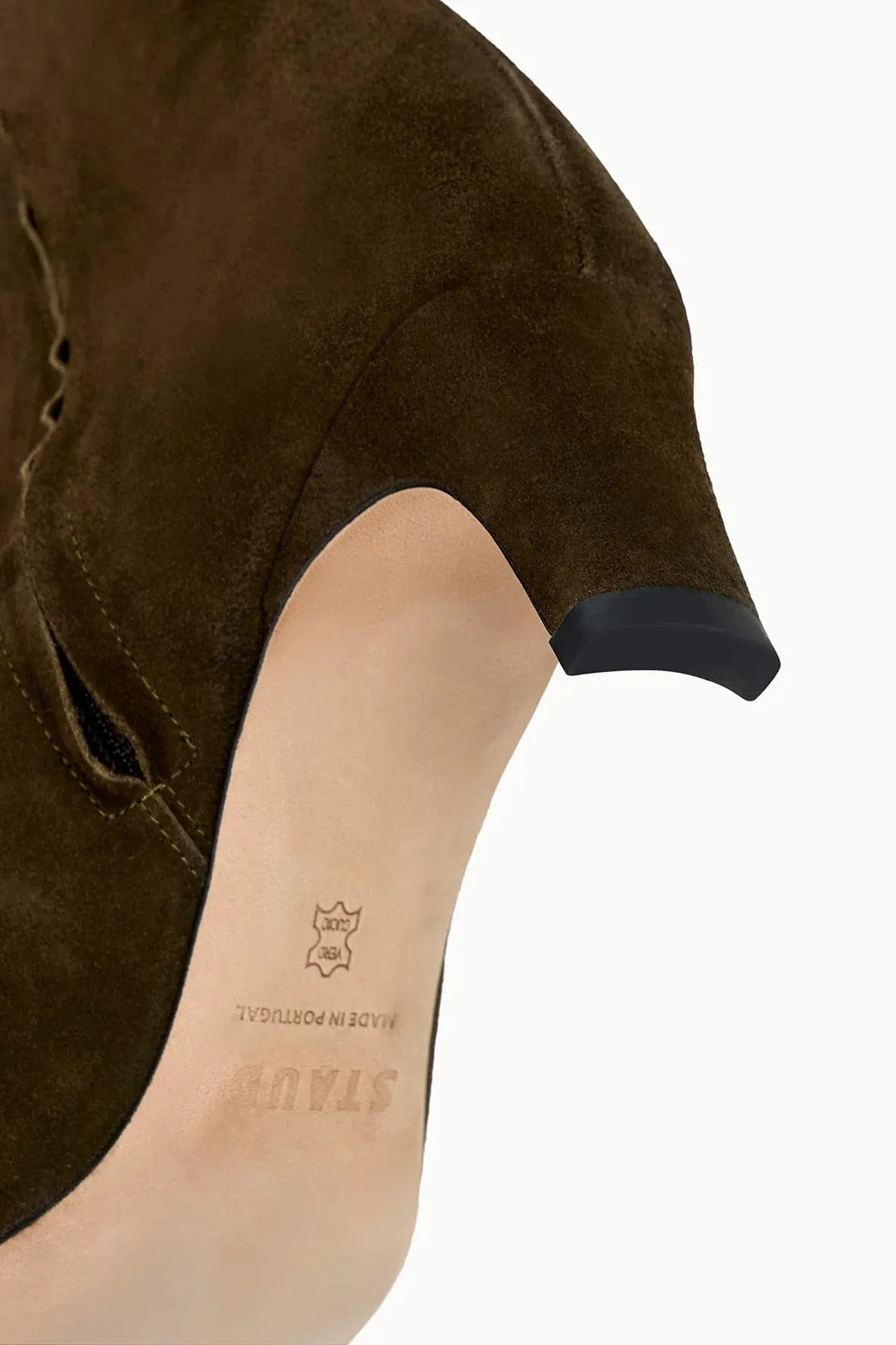 Wally Ankle Boot in Truffle Suede Sophisticated Comfort