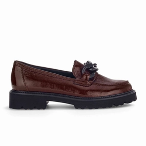 Gabor 240 Chain Loafer (Women) - Bordeaux Snautschlack Urban Style