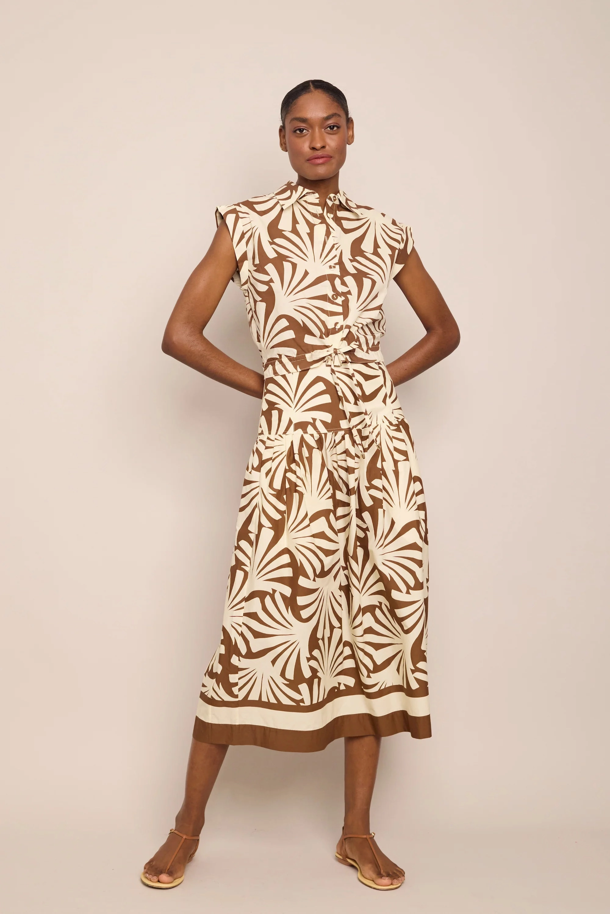 Pure Core Diya Skirt in Catalina Khaki