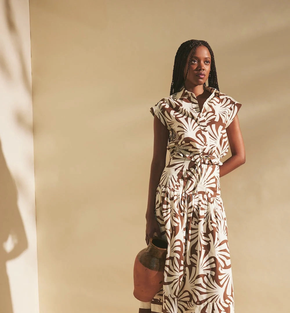 ReinforcedHem Diya Skirt in Catalina Khaki