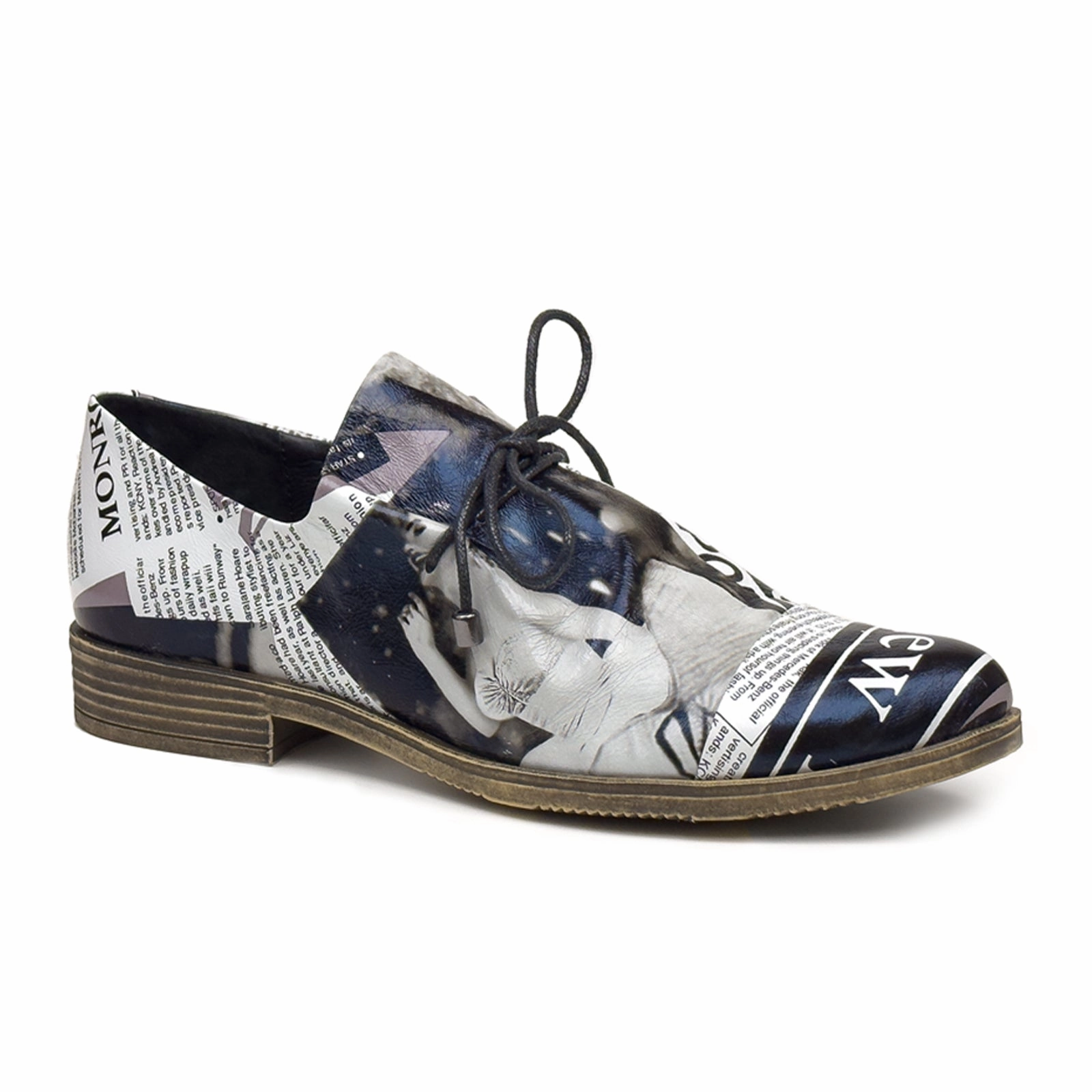 Charming Fit Soft Balance Django & Juliette Kotty Slip On (Women) - News Print Leather