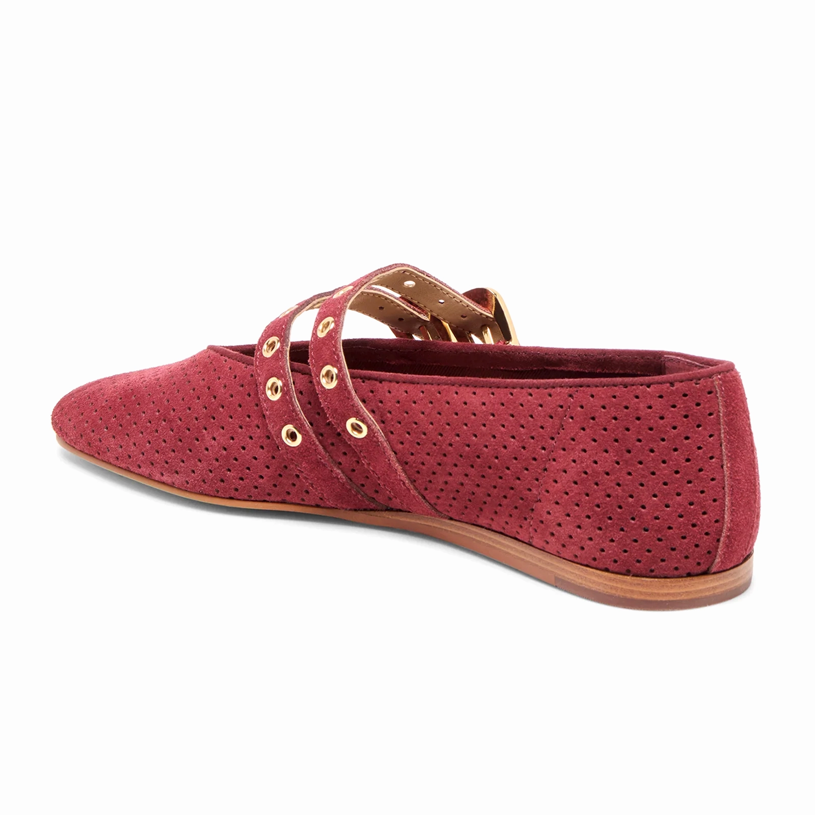 Fashion-Forward Fit Dolce Vita Baylee Grommet Flat (Women) - Oxblood