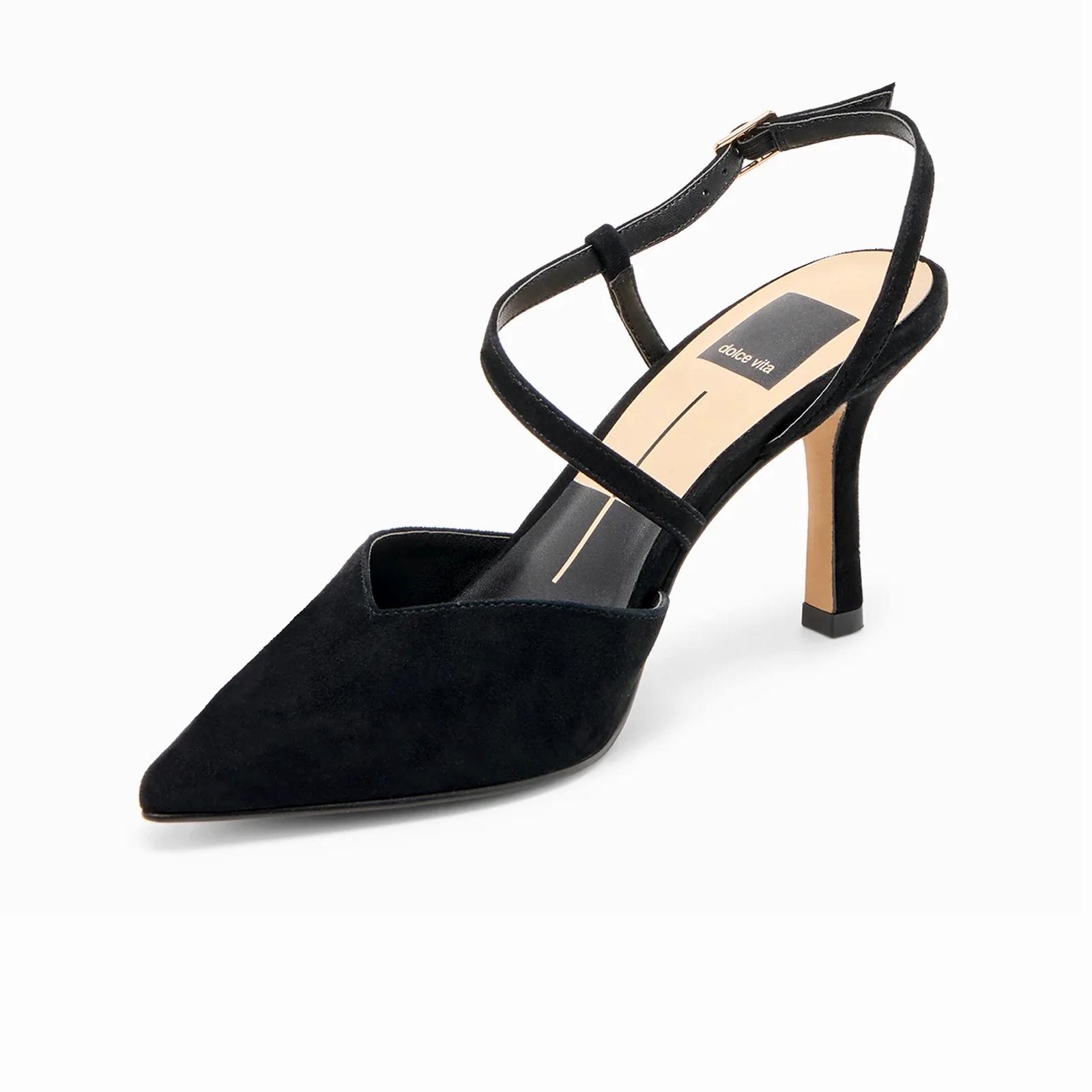 Dressy Glow Simple formal dress Dolce Vita Kamra Strappy Heel (Women) - Onyx Suede