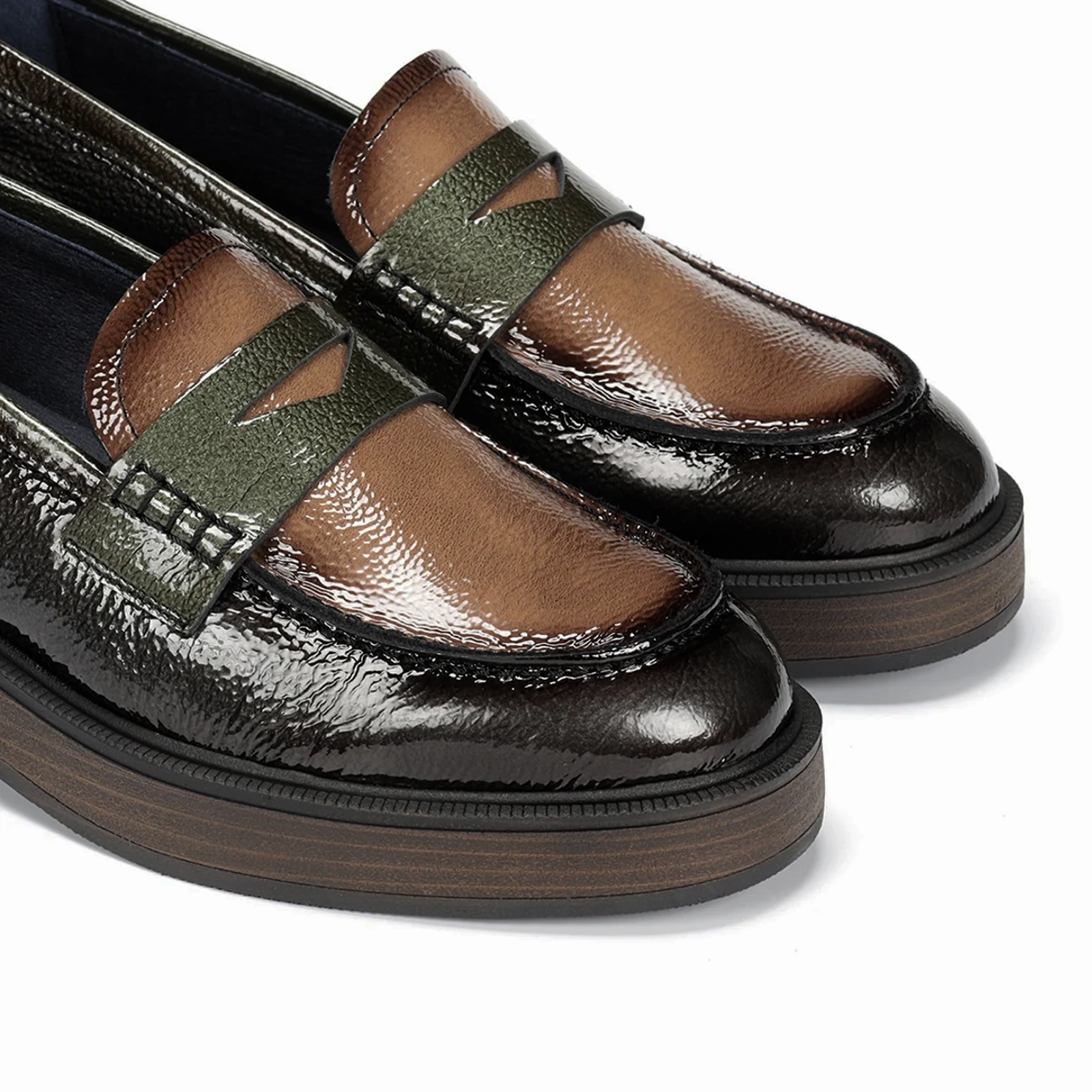 Dorking Idaly D9380 Loafer (Women) - Rock/Naplack/Rock Grafito/Marmota Chic Tailoring Waist