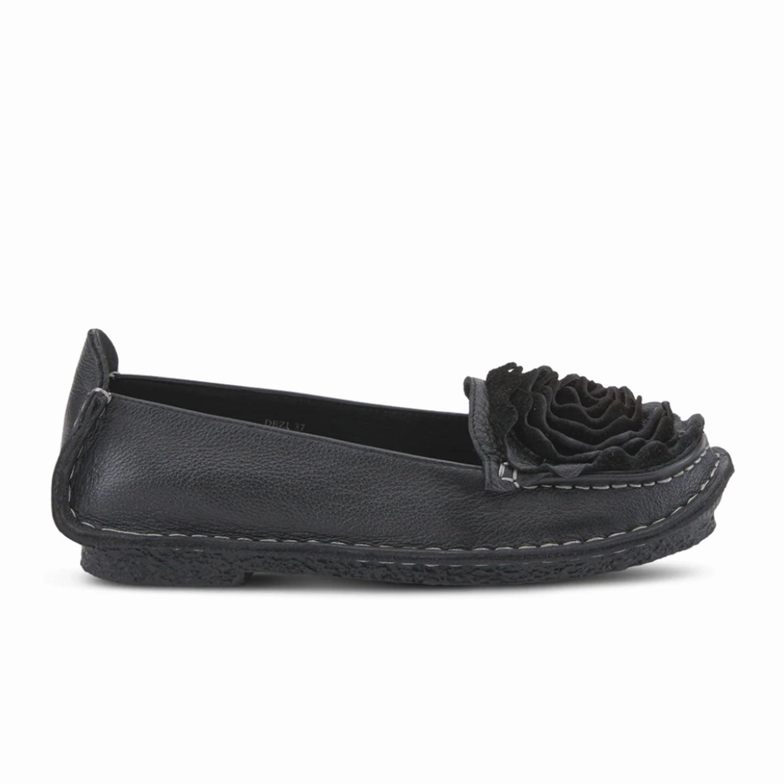 L'Artiste Dezi Flat (Women) - Black Timeless Layer Lined interior