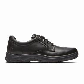Essential Piece Dunham 8000 Service Plain Toe Oxford Work Shoe (Men) - Black