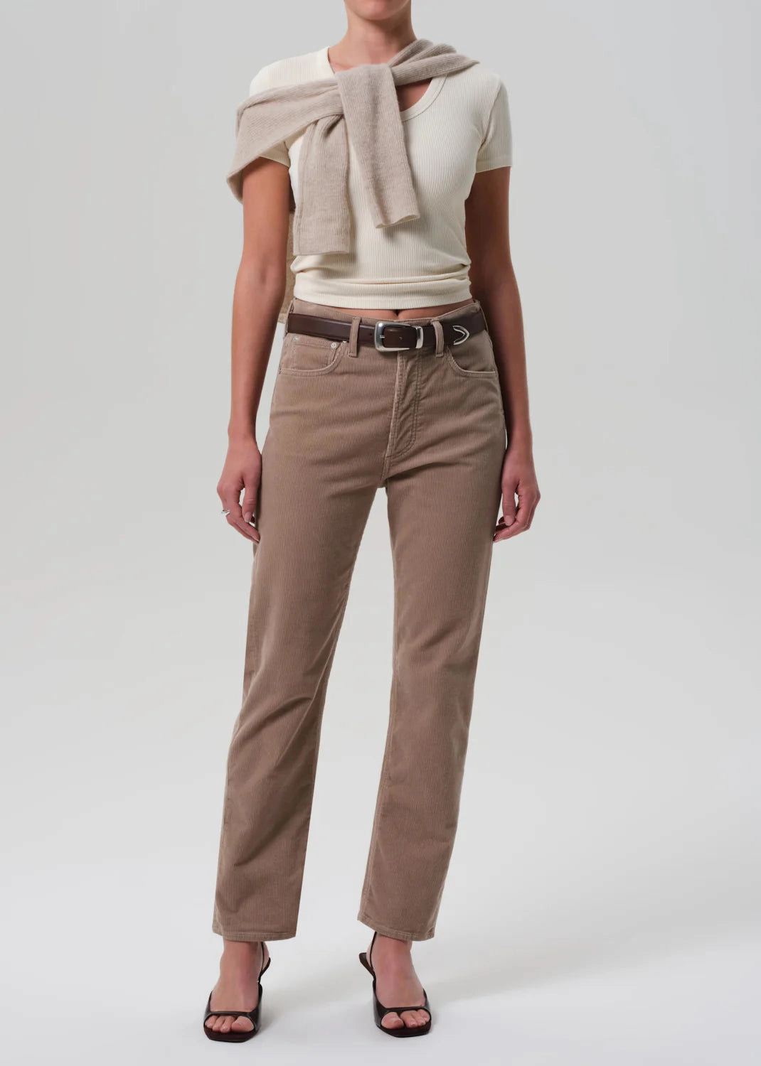 Leader Fit Maude Tee in Pashmina