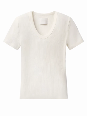 Friend Vibe Calm Wave Maude Tee in Pashmina