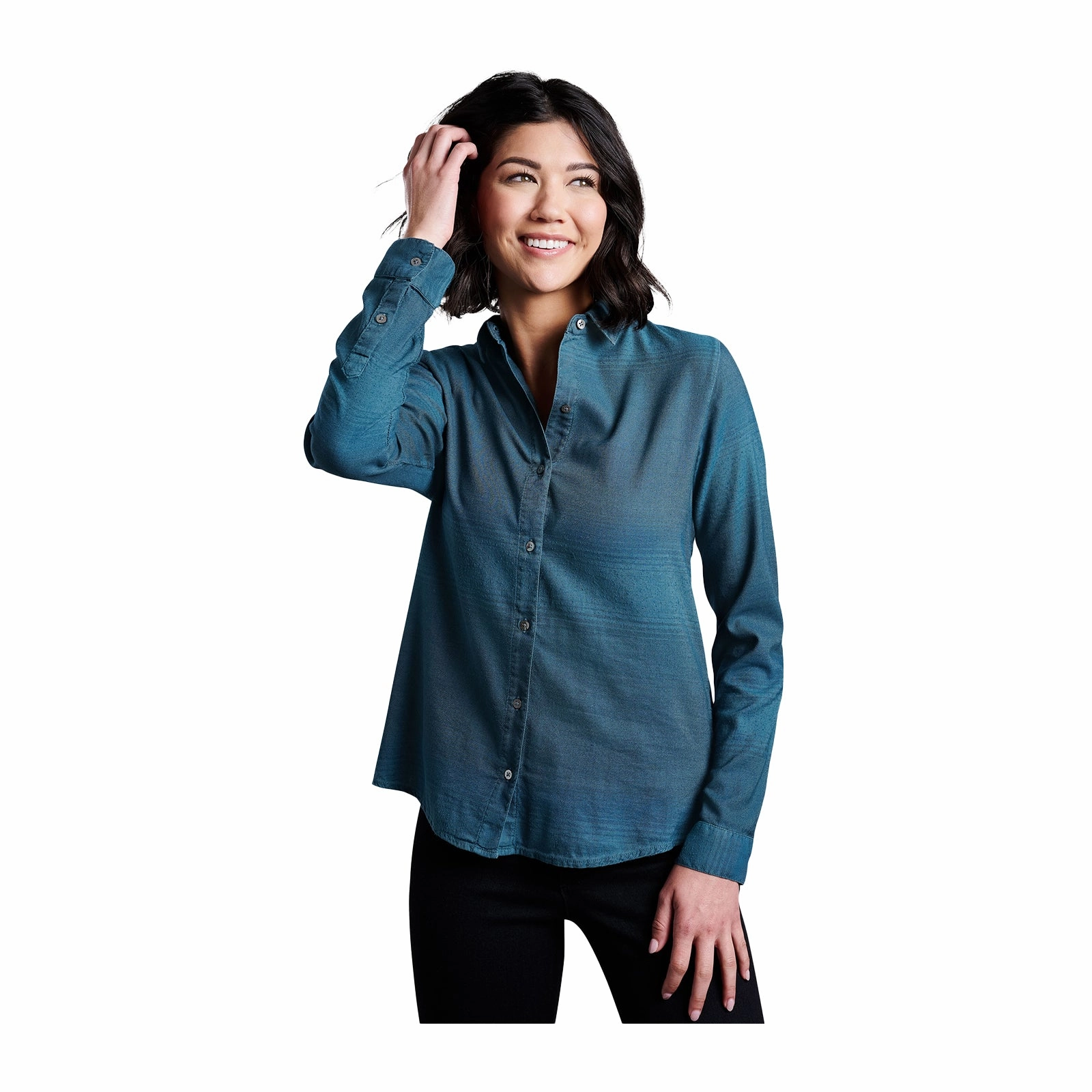 Trendy Design Kuhl Strata Long Sleeve Shirt (Women) - Veridian