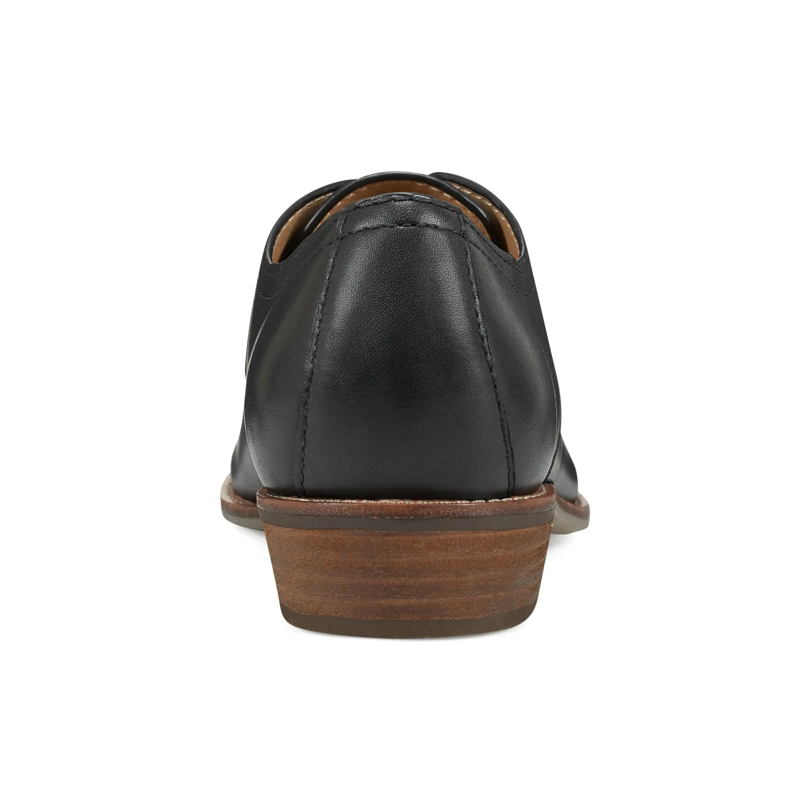 Eane Stacked Heel Casual Lace-Up Loafers buckle - closure