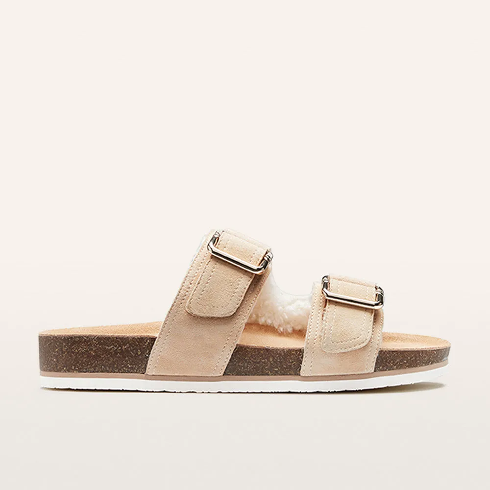 Nico Sandshell Shearling Bus stop Hidden Alley