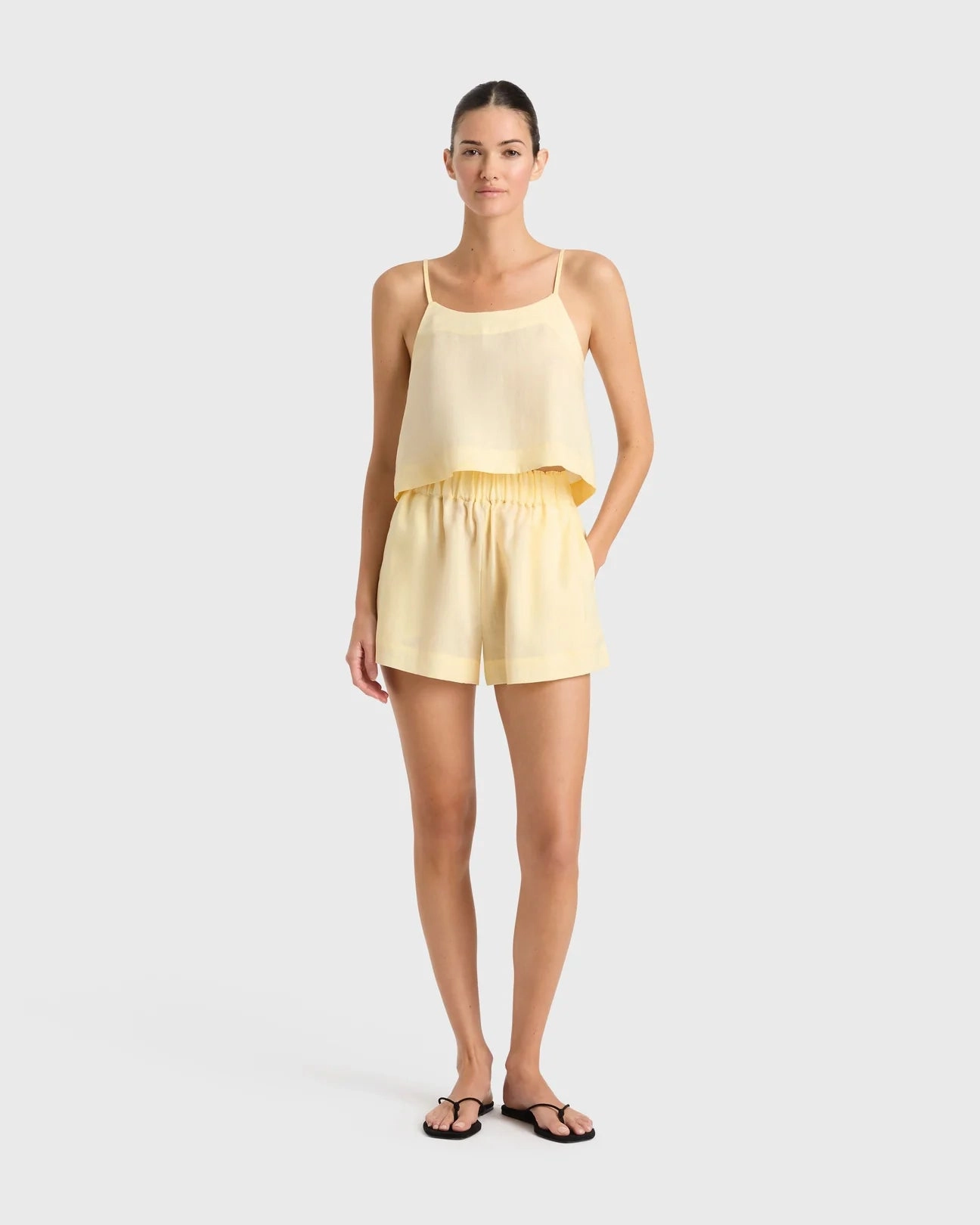 Ergonomic Pattern Easy Wash Leiden Universal Shorts in Lemon