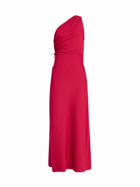 Laureles Maxi Dress in Raspberry StainRepellentSurface Sporty Gear