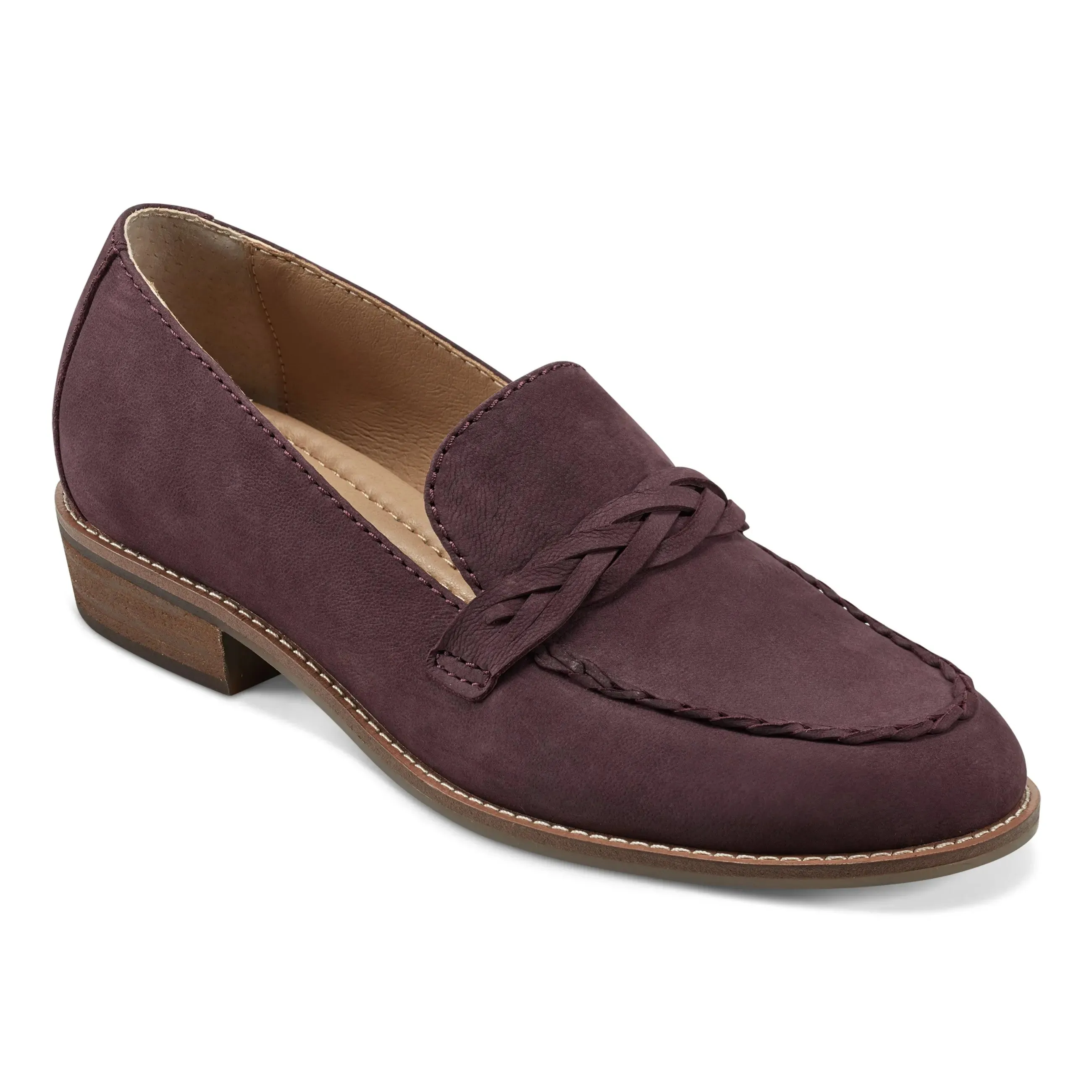 Retro Edie Stacked Heel Casual Slip-on Loafers
