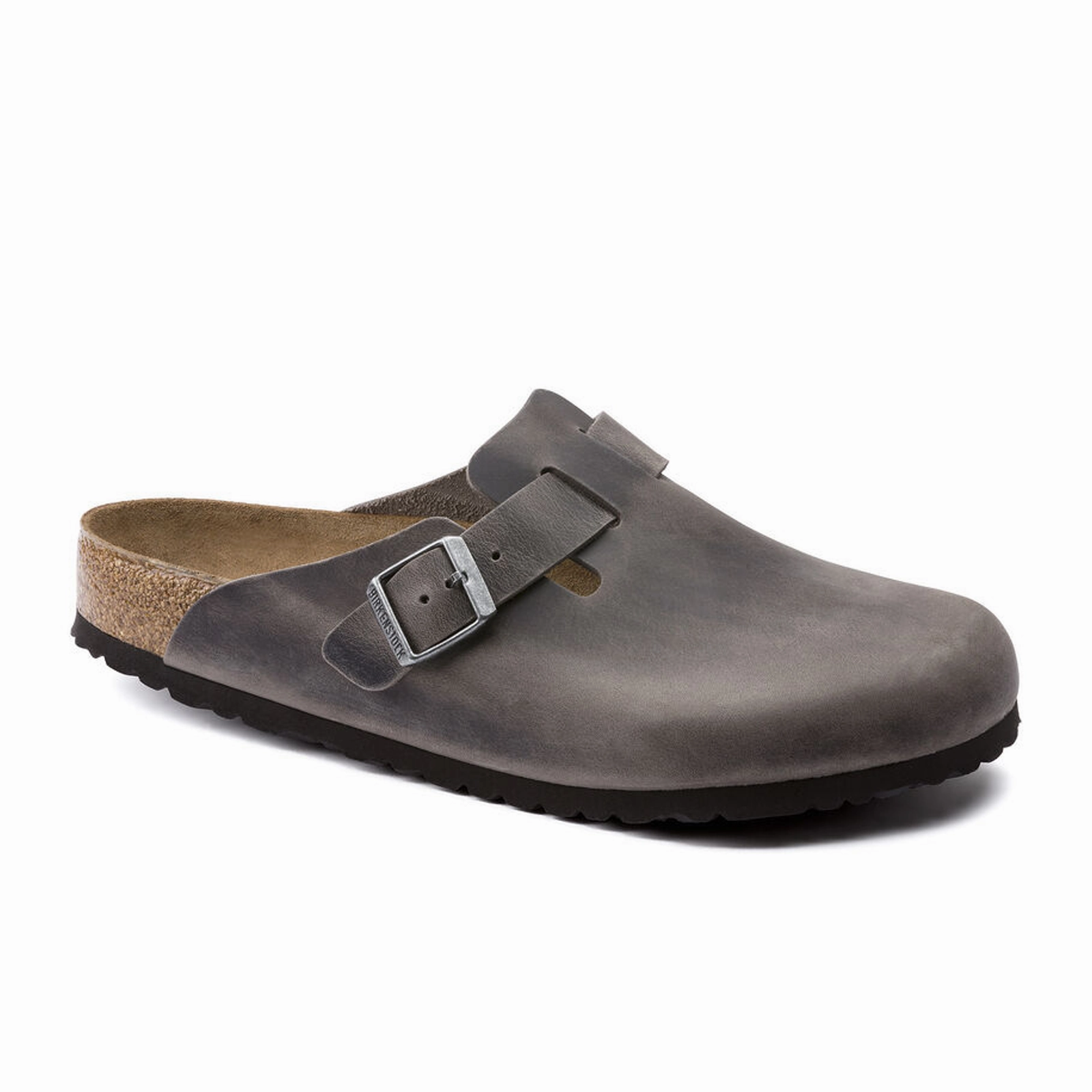 Birkenstock Boston Soft Footbed Clog (Unisex) - Iron Oiled Leather Pure Vibes Vibrant Layer