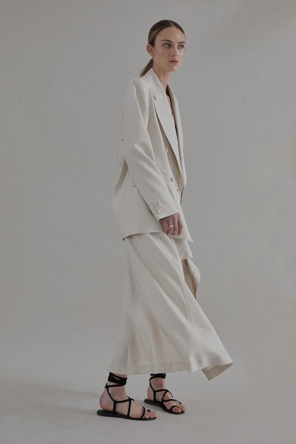 Elana Skirt in Oyster Gloss Glow