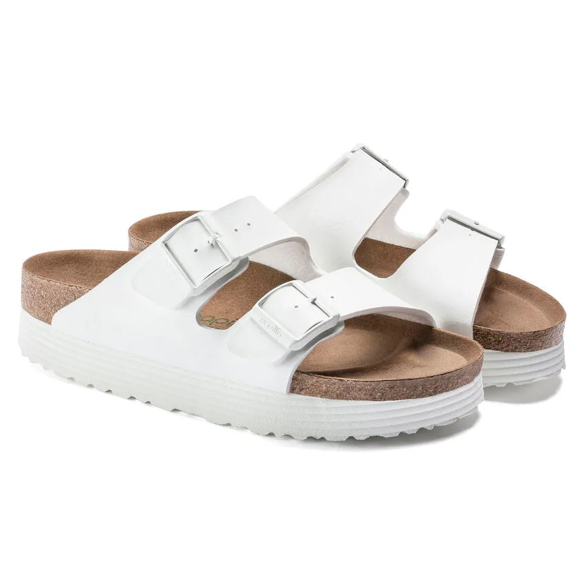 runners - specific benefits eastern BIRKENSTOCK ARIZONA PLATFORM WHITE