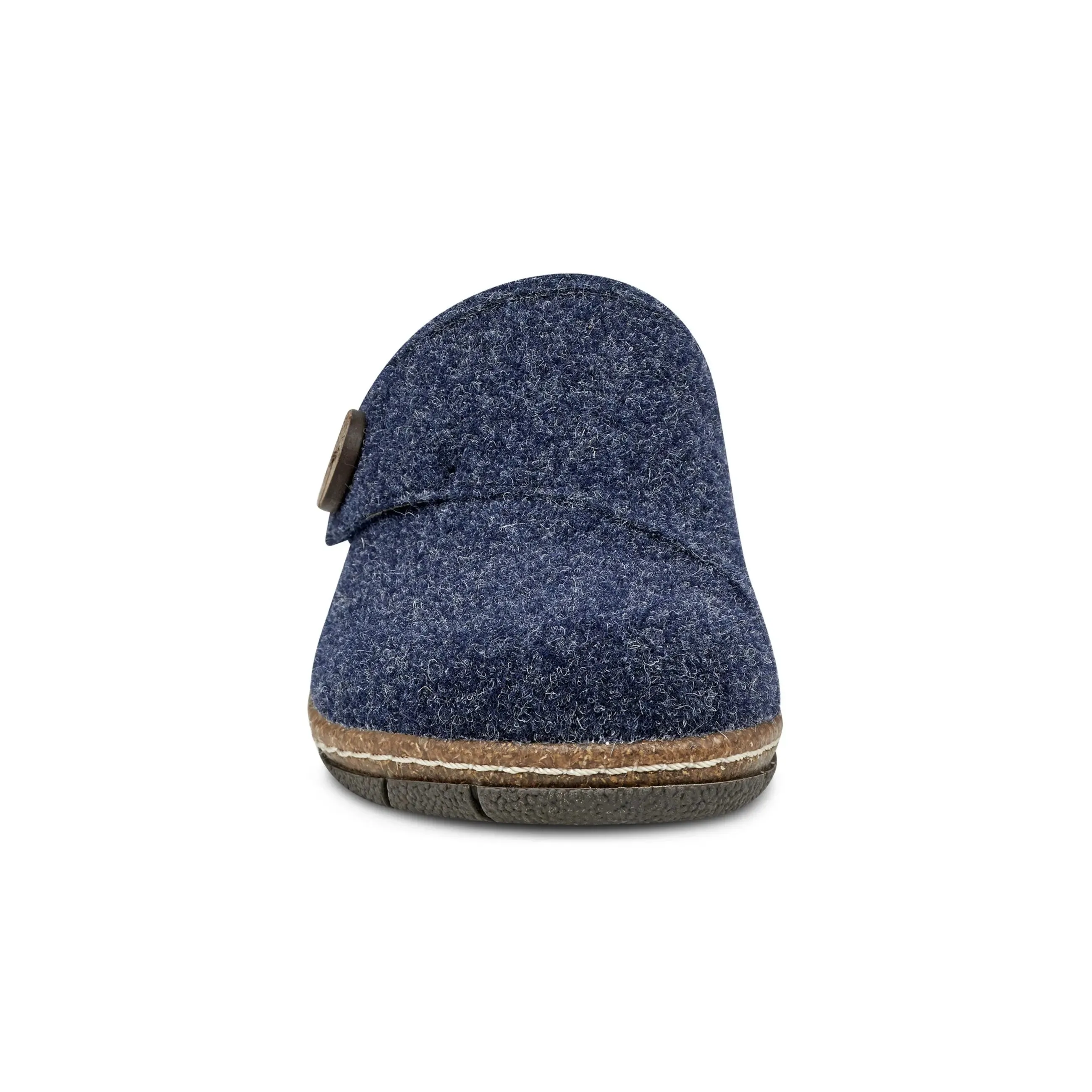 Ezra Round Toe Casual Slip-on Flat Clogs Durable Tread Pattern