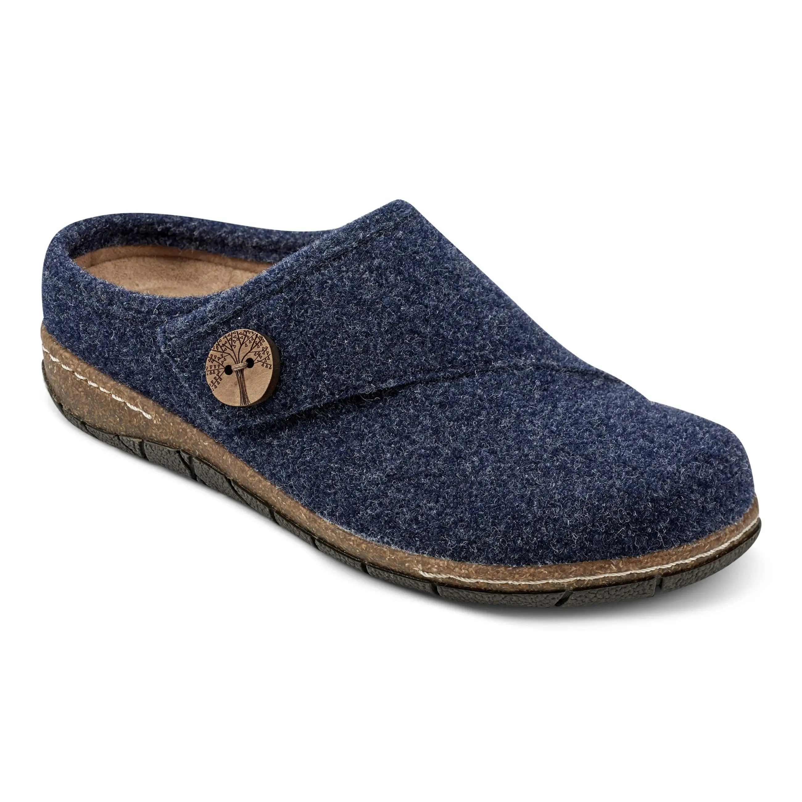 Tailored arch Ezra Round Toe Casual Slip-on Flat Clogs