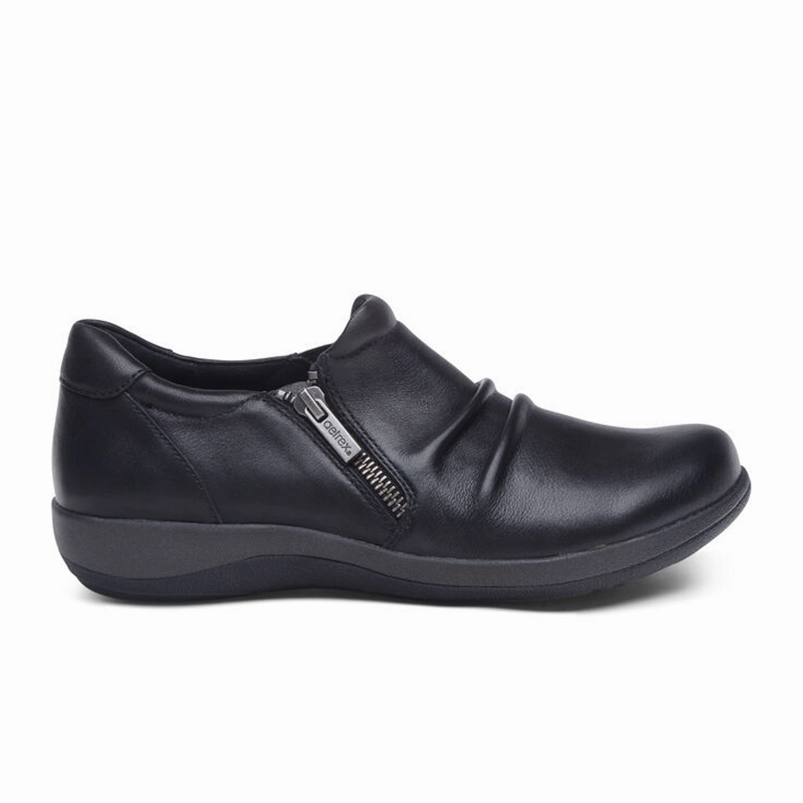Dry-Clean-Only Aetrex Katie Zip Loafer (Women) - Black