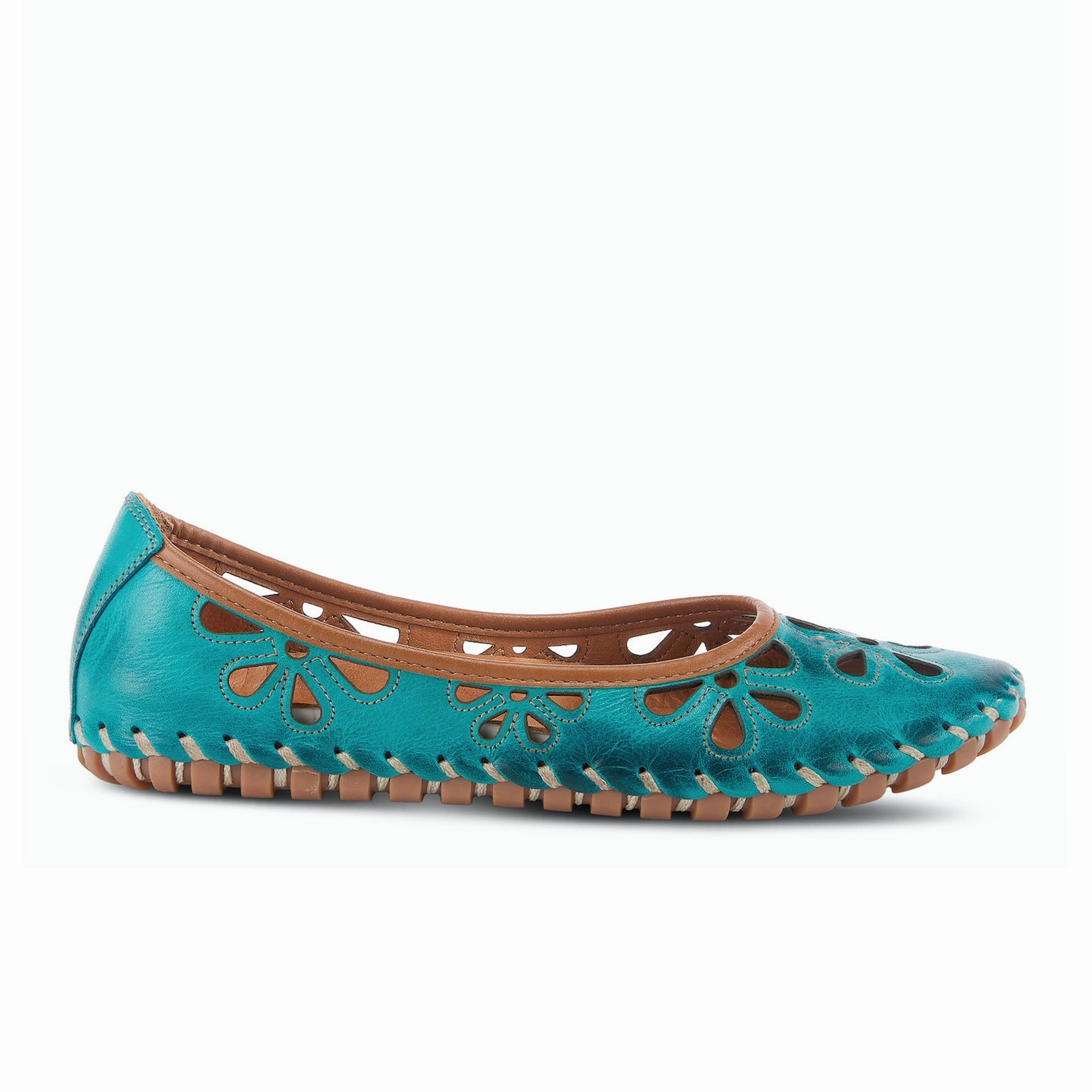 Kind Glow Classic and Chic Spring Step Rayely Ballet Flat (Women) - Turquoise