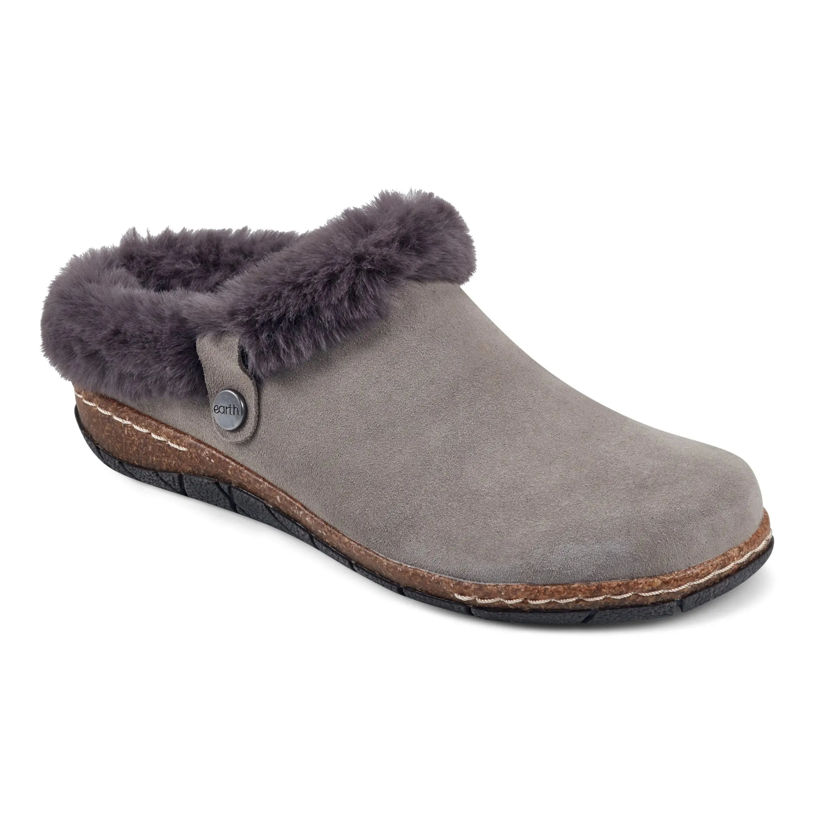 abrasion resistant coating purest Elena Cold Weather Round Toe Casual Slip-on Clogs