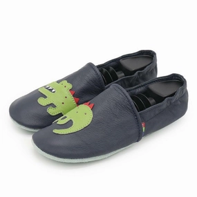 Crocodile Dark blue  Women Slippers Formal Wear Edgy