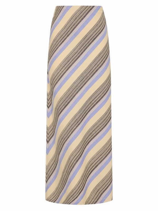 Sun Beam Elise Skirt in Marine Stripe