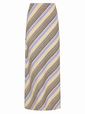 Sun Beam Elise Skirt in Marine Stripe