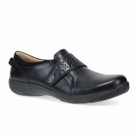 Lounge Style Dansko Sallie Slip On (Women) - Black Waxy Burnished