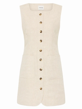 StaticFreeLining Emma Mini Dress in Natural