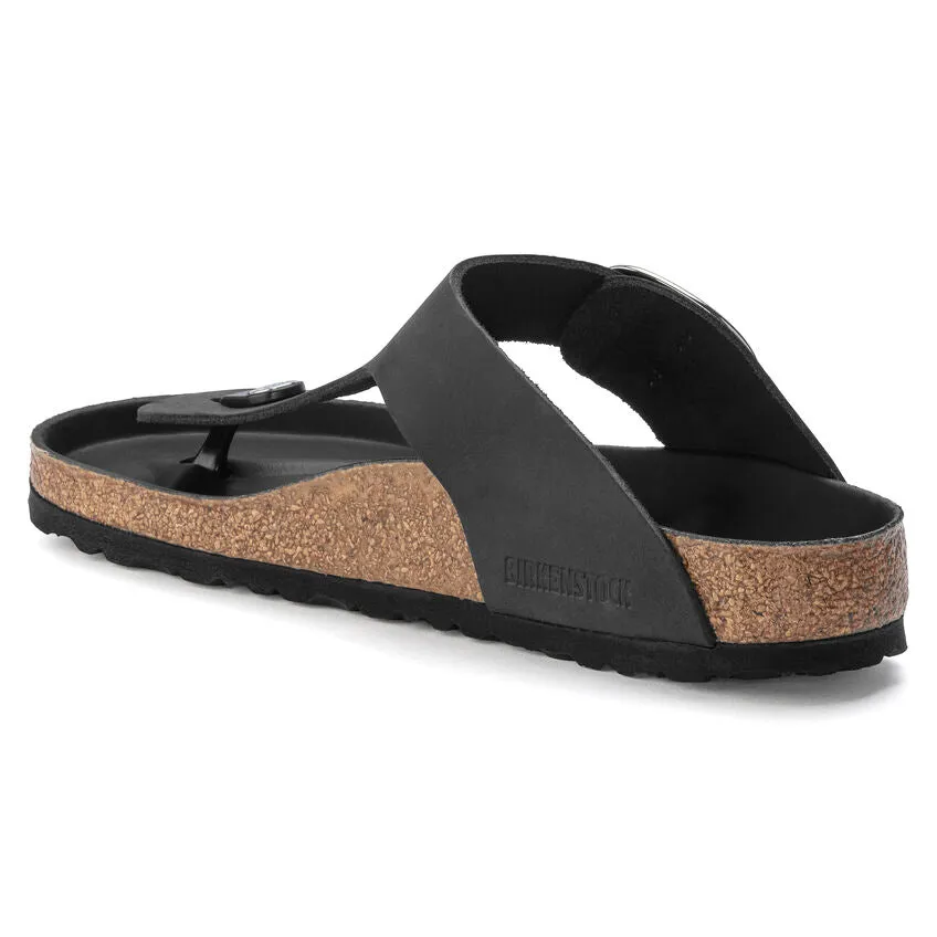 BIRKENSTOCK GIZEH BIG BUCKLE - BLACK Sought-after