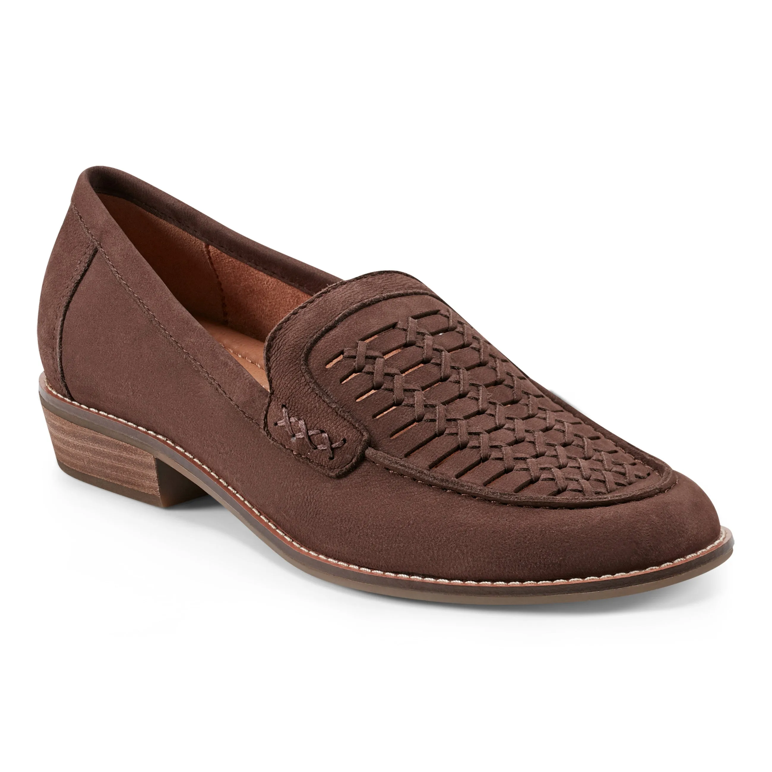 Elona Casual Slip-on Round Toe Loafers Padded Ankle Support perforated